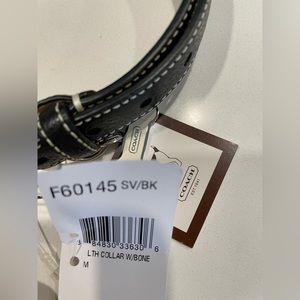 NWT Coach Dog Collar M Black